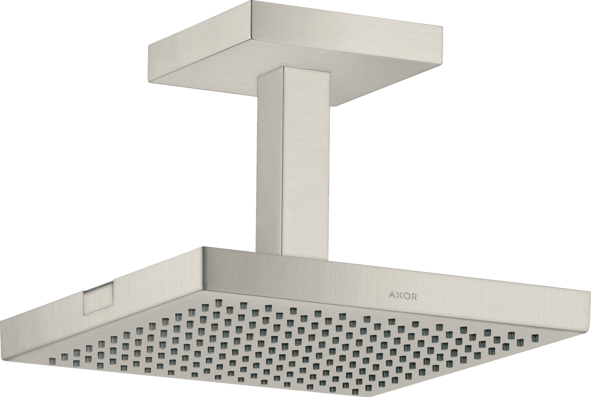 HANSGROHE AXOR ShowerSolutions Tepe duşu 240/240 1jet tavan bağlantısı ile #10929800 - Paslanmaz Çelik Optik resmi