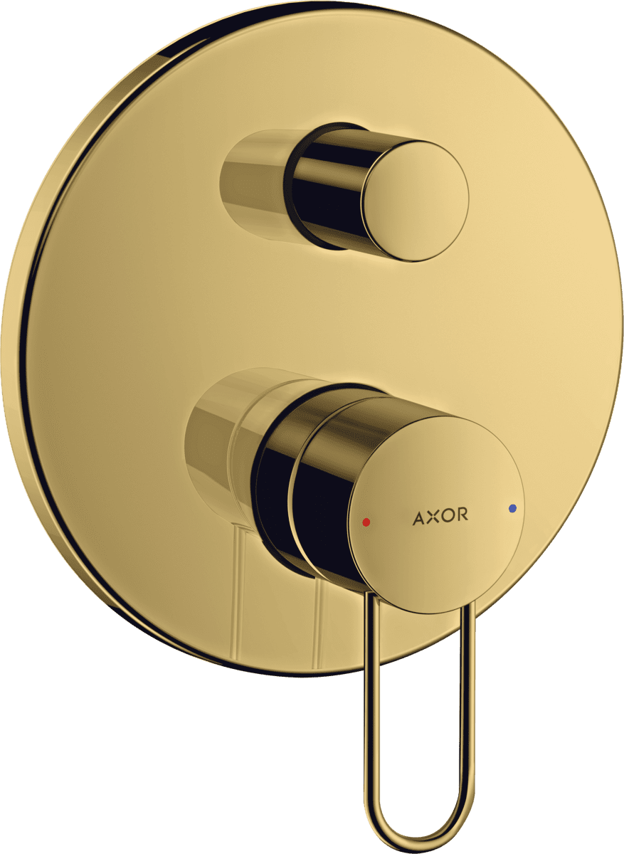 HANSGROHE AXOR Uno Einhebel-Wannenmischer Unterputz mit Bügelgriff #38426990 - Polished Gold Optic