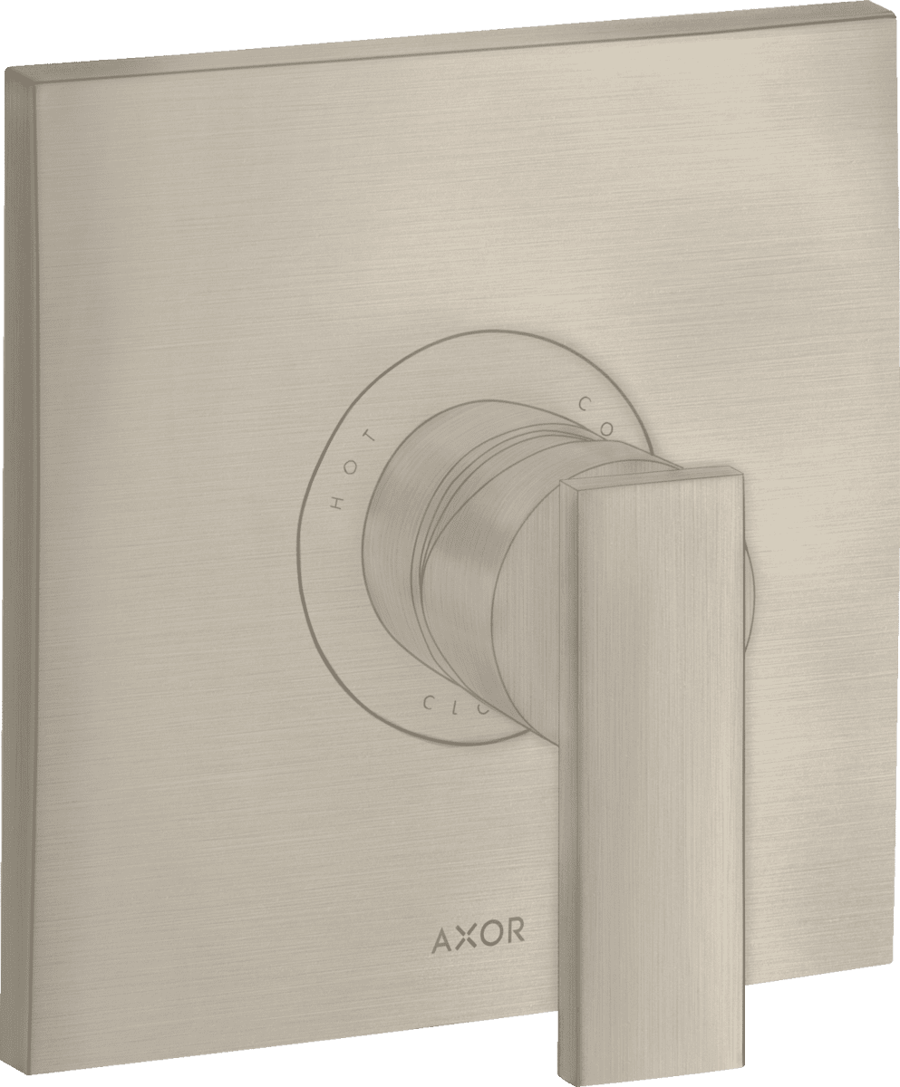 HANSGROHE AXOR Citterio Tek kollu duş bataryası ankastre, çubuk volan ile #39655820 - Mat Nikel resmi