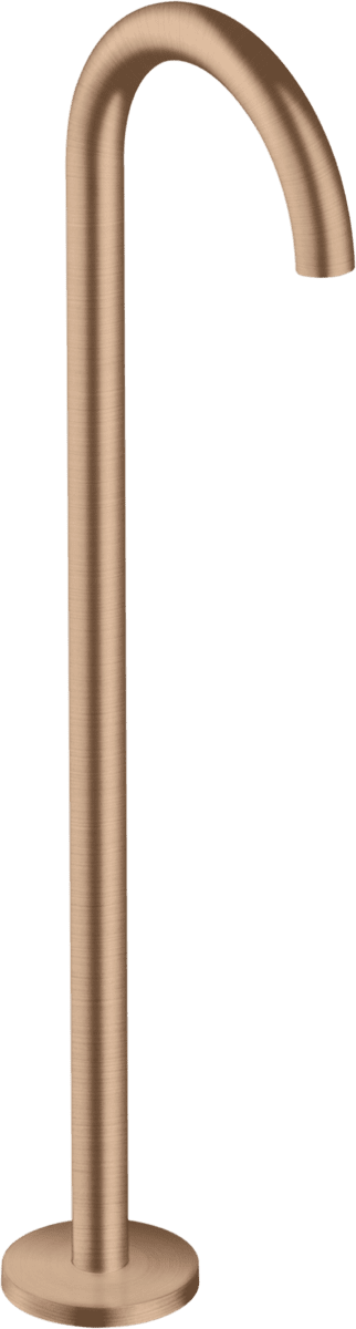 HANSGROHE AXOR Uno Wanneneinlauf gebogen bodenstehend #38412310 - Brushed Red Gold