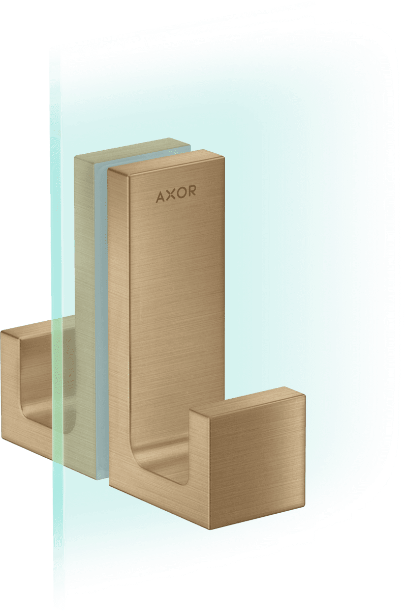 Зображення з  HANSGROHE AXOR Universal Rectangular Shower door handle #42639140 - Brushed Bronze
