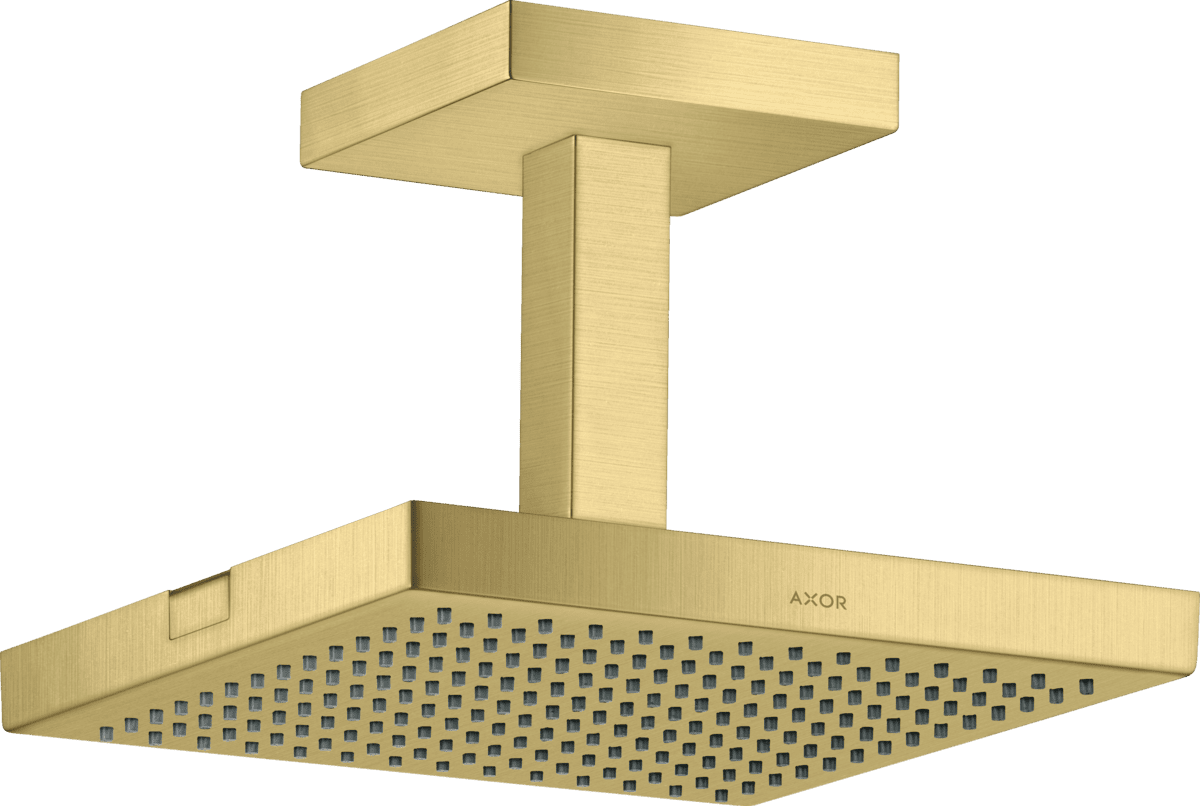 HANSGROHE AXOR ShowerSolutions Tepe duşu 240/240 1jet tavan bağlantısı ile #10929950 - Mat Pirinç resmi