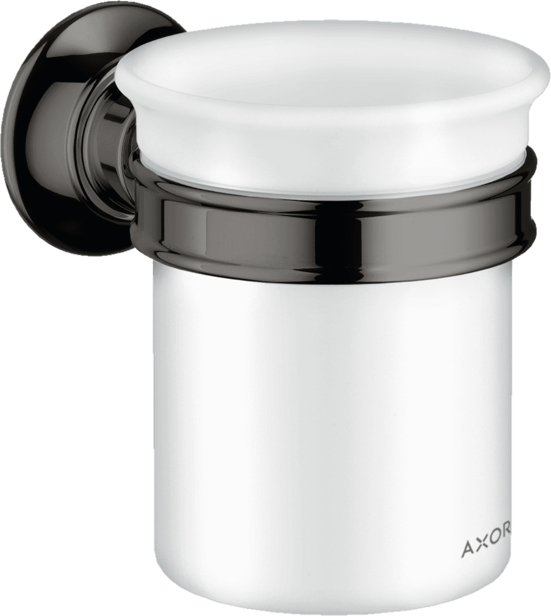 HANSGROHE AXOR Montreux Zahnputzbecher #42134330 - Polished Black Chrome