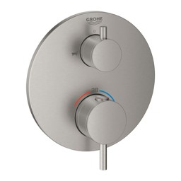 Bild von GROHE Atrio Thermostat-Wannenbatterie mit integrierter 2-Wege-Umstellung #24138DC3 - supersteel