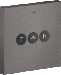 Bild von HANSGROHE AXOR ShowerSelect Ventil Unterputz eckig für 3 Verbraucher #36717340 - Brushed Black Chrome