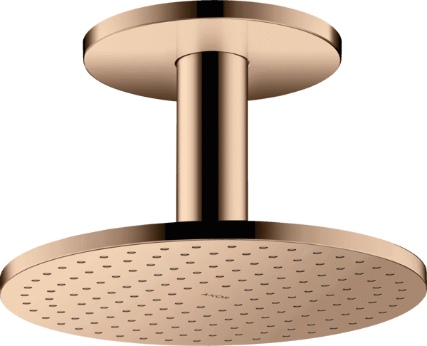 Bild von HANSGROHE AXOR ShowerSolutions Overhead shower 250 2jet with ceiling connection Polished Red Gold 35297300