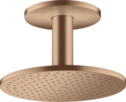Bild von HANSGROHE AXOR ShowerSolutions Overhead shower 250 2jet with ceiling connection Brushed Red Gold 35297310