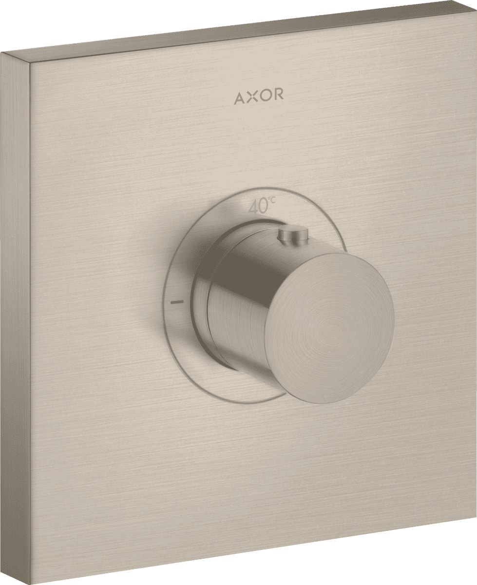Obrázek HANSGROHE Termostat AXOR ShowerSelect HighFlow skrytý hranatý #36718820 - kartáčovaný nikl
