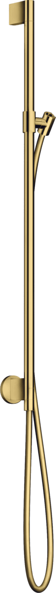 HANSGROHE AXOR One Brausestange 0,90 m mit Wandanschluss und Brauseschlauch 1,60 m #48792990 - Polished Gold Optic
