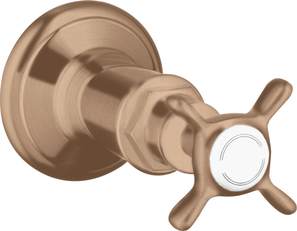 Bild von HANSGROHE AXOR Montreux Shut-off valve for concealed installation with cross handle Brushed Red Gold 16871310