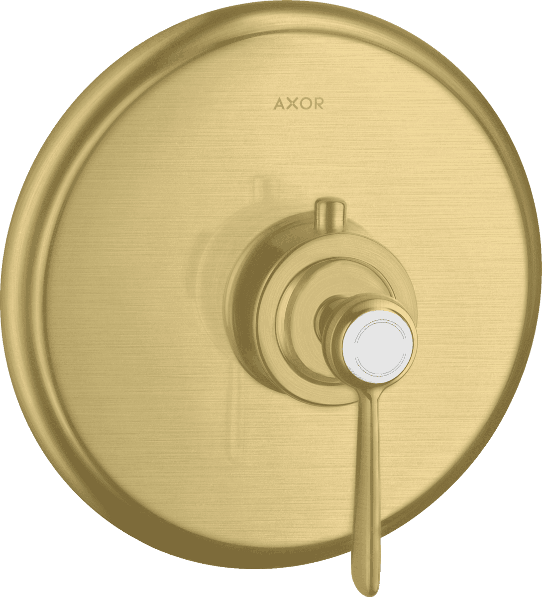 Picture of HANSGROHE AXOR Montreux Thermostat HighFlow for concealed installation with lever handle #16824950 - Brushed Brass