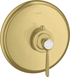 Bild von HANSGROHE AXOR Montreux Thermostat HighFlow for concealed installation with lever handle Brushed Brass 16824950