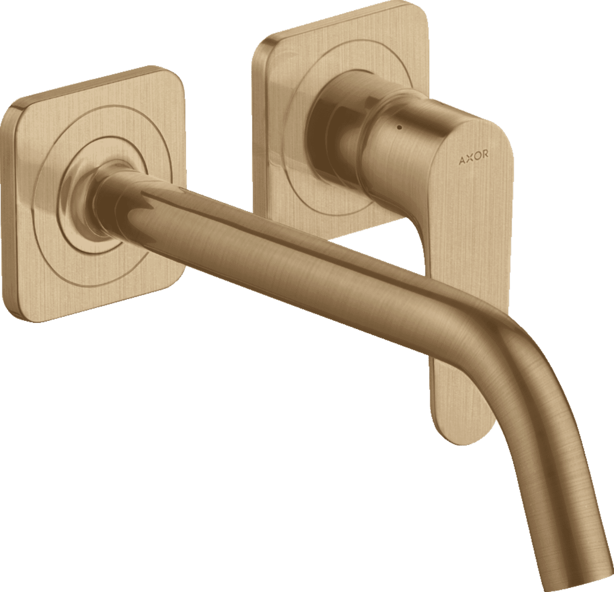 εικόνα του HANSGROHE AXOR Citterio M Single lever basin mixer for concealed installation wall-mounted with spout 227 mm and escutcheons #34116140 - Brushed Bronze
