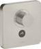 Bild von HANSGROHE AXOR ShowerSelect Thermostat HighFlow Unterputz softsquare für 1 Verbraucher und einen zusätzlichen Abgang #36706800 - Edelstahl Optic