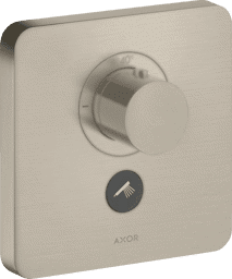 Bild von HANSGROHE AXOR ShowerSelect Thermostat HighFlow Unterputz softsquare für 1 Verbraucher und einen zusätzlichen Abgang #36706820 - Brushed Nickel