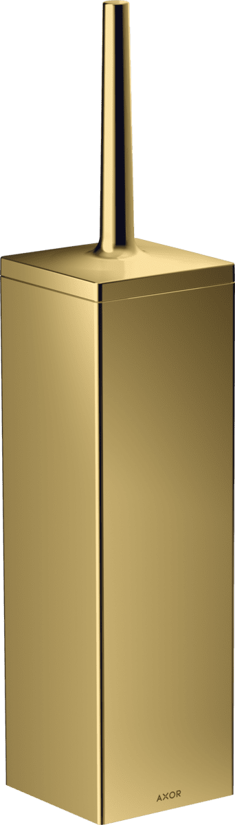 Зображення з  HANSGROHE AXOR Universal Rectangular Toilet brush holder wall-mounted #42655990 - Polished Gold Optic