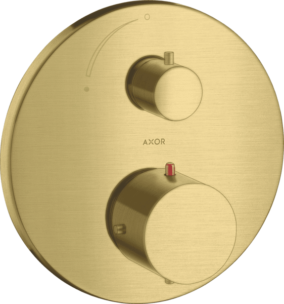 Bild von HANSGROHE AXOR Starck Thermostat for concealed installation with shut-off valve Brushed Brass 10700950