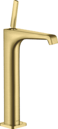 Bild von HANSGROHE AXOR Citterio E Einhebel-Waschtischmischer 250 mit Pingriff für Aufsatzwaschtische mit Ablaufgarnitur #36104950 - Brushed Brass