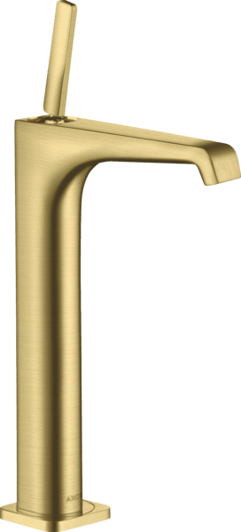 Bild von HANSGROHE AXOR Citterio E Einhebel-Waschtischmischer 250 mit Pingriff für Aufsatzwaschtische mit Ablaufgarnitur #36104950 - Brushed Brass