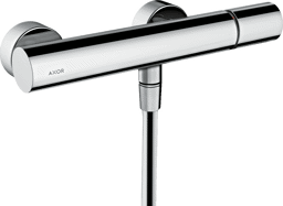 Bild von HANSGROHE AXOR Uno Single lever shower mixer for exposed installation with zero handle Polished Black Chrome 45600330