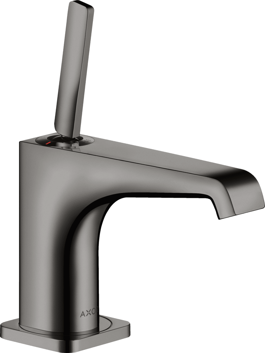 εικόνα του HANSGROHE AXOR Citterio E Single lever basin mixer 90 with pin handle for hand wash basins with waste set #36102330 - Polished Black Chrome