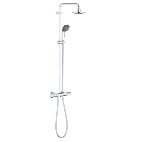 GROHE Vitalio Start System 160 Shower system with thermostat for wall mounting Chrome #27960000 resmi