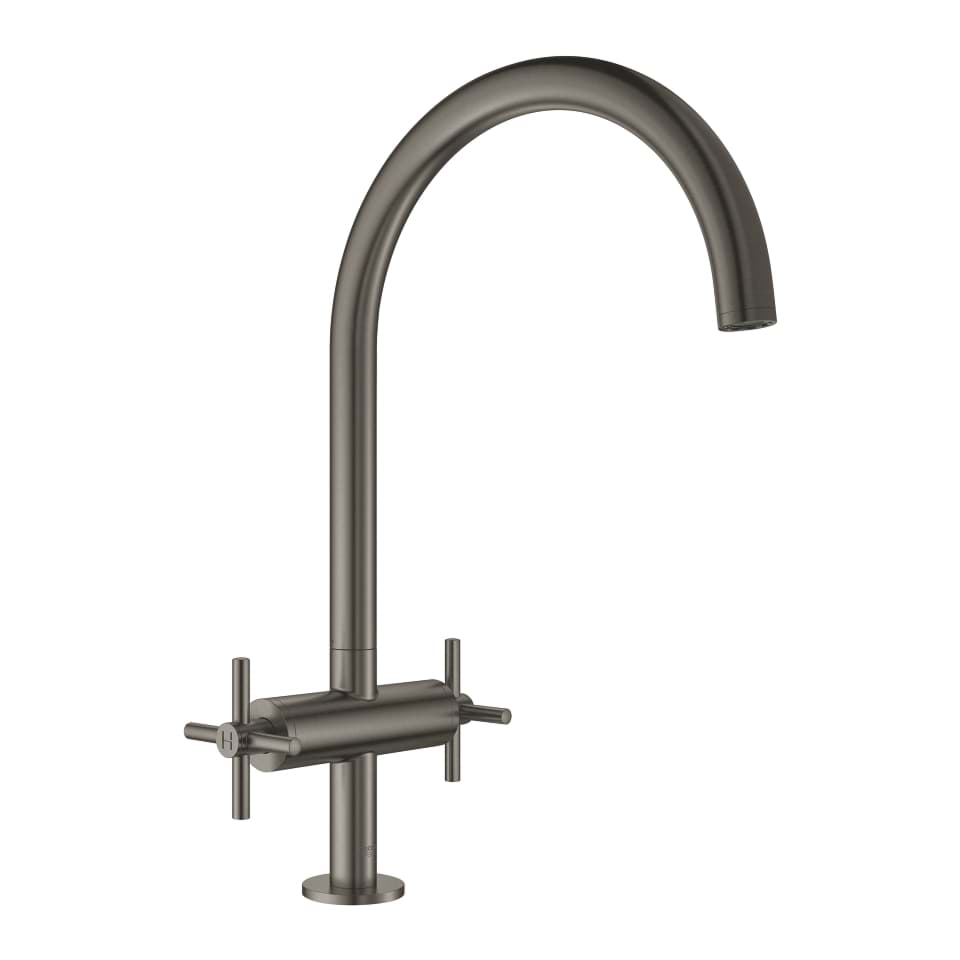 Picture of GROHE Atrio Two handle sink mixer 1/2″ brushed hard graphite #30362AL0