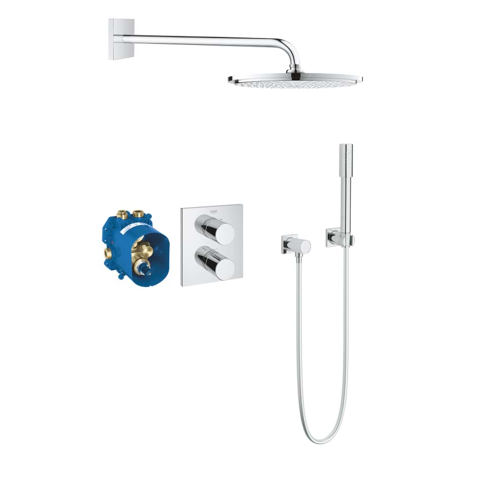 Picture of GROHE Grohtherm 3000 Cosmopolitan Perfect shower set with Rainshower Cosmopolitan 310 Chrome #34627000