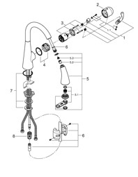 Bild von 32294001 Zedra Single-lever sink mixer 1/2″