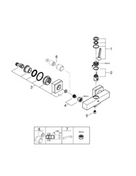 Bild von 23665000 Eurocube Joy Single-lever shower mixer 1/2″
