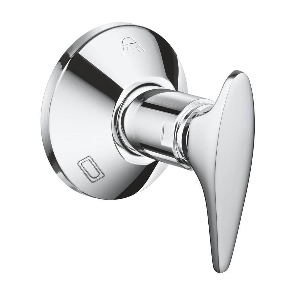 GROHE Lever with shield and sliding flange Chrome #45069000 resmi