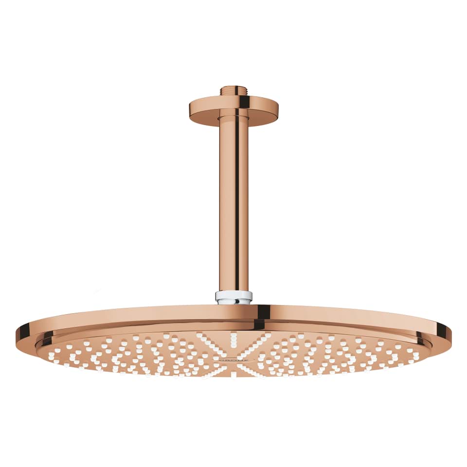 GROHE Rainshower Cosmopolitan 310 Kopfbrause-Set Deckenauslass 142 mm, 1 Stahlart #26067DA0 - warm sunset