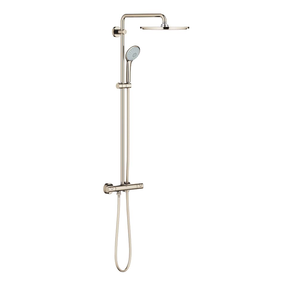 GROHE Euphoria System 310 Duschsystem mit Thermostatbatterie für die Wandmontage #26075BE0 - nickel poliert