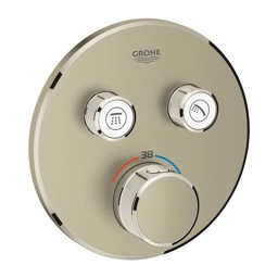 Bild von GROHE Grohtherm SmartControl Unterputz-Thermostat mit 2 Absperrventilen #29119EN0 - nickel gebürstet