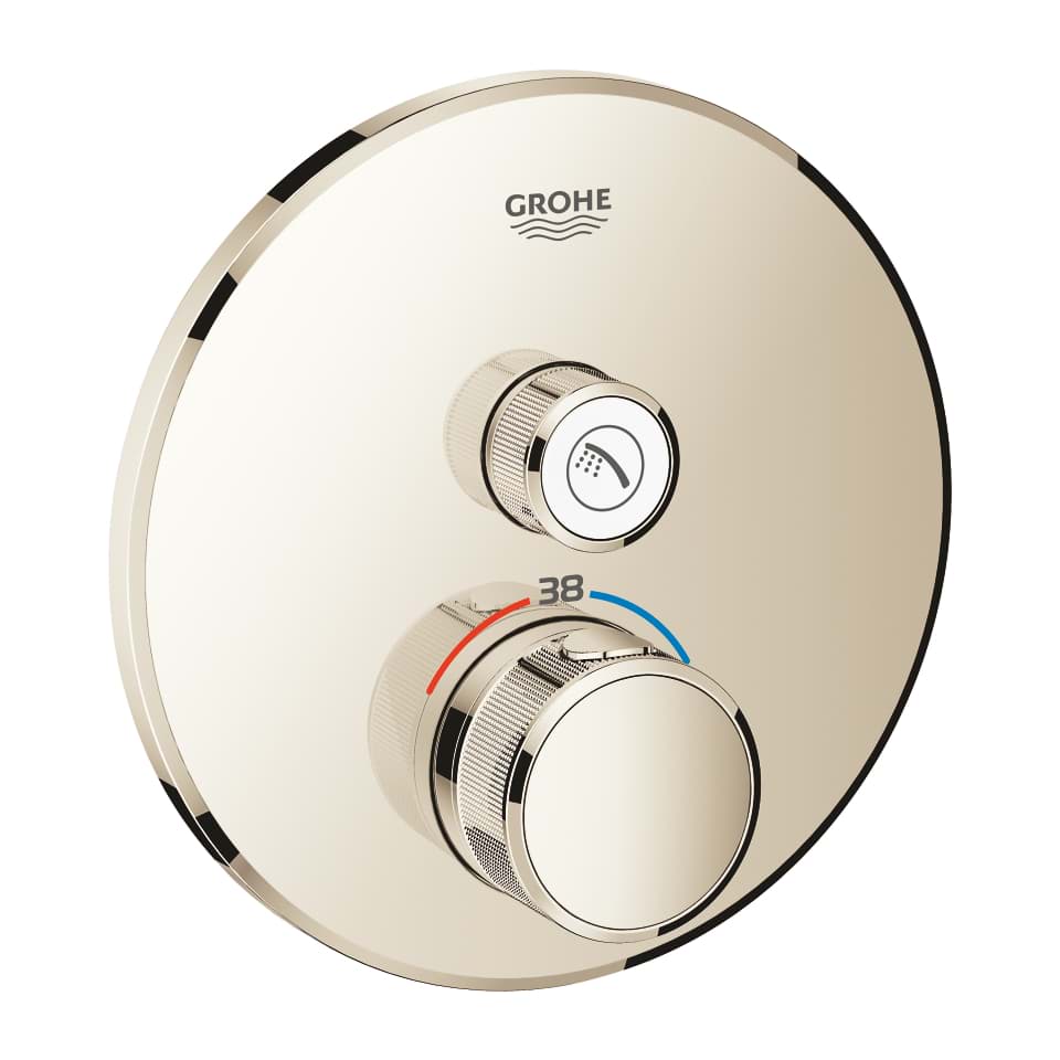 GROHE Grohtherm SmartControl Unterputz-Thermostat mit 1 Absperrventil #29118BE0 - nickel poliert