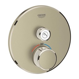 Bild von GROHE Grohtherm SmartControl Unterputz-Thermostat mit 1 Absperrventil #29118EN0 - nickel gebürstet
