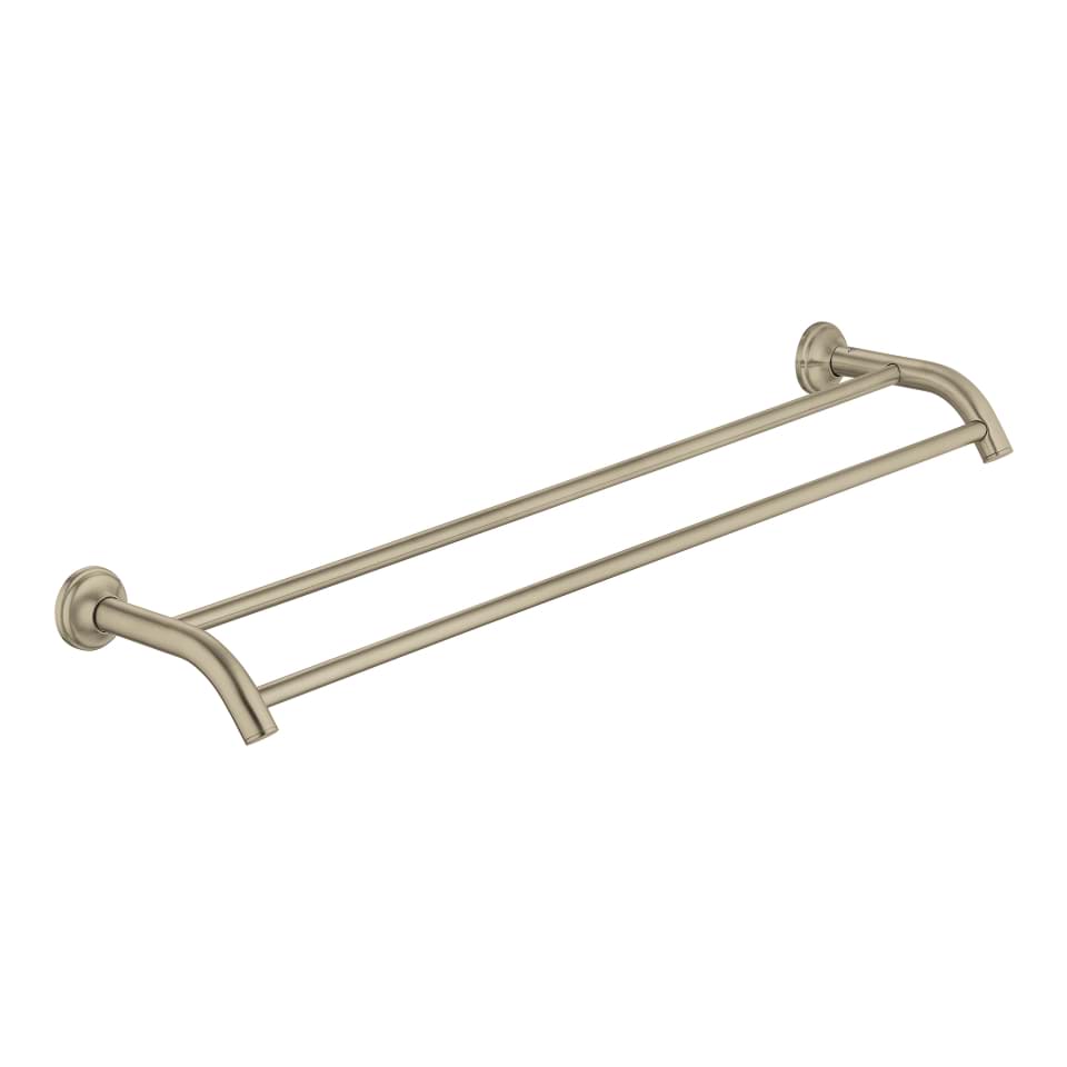 GROHE Essentials Authentic Doppel-Badetuchhalter #40654EN1 - nickel gebürstet