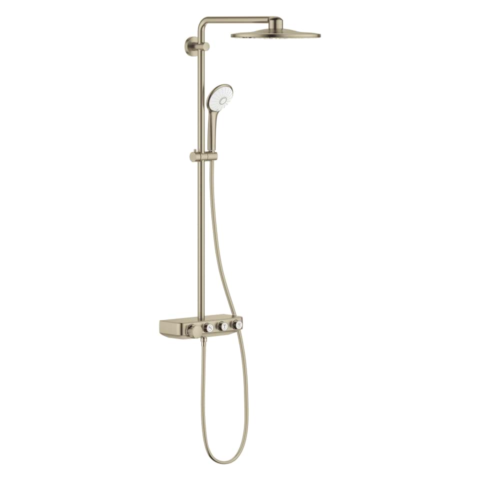 GROHE Euphoria SmartControl System 310 Duo Shower system with thermostat for wall mounting brushed nickel #26507EN0 resmi