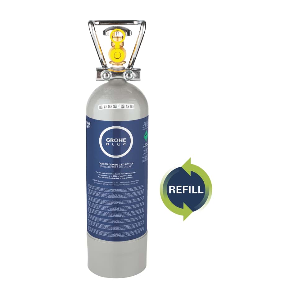 GROHE Blue Nachfüllset 2 kg CO₂ Flasche #40424000