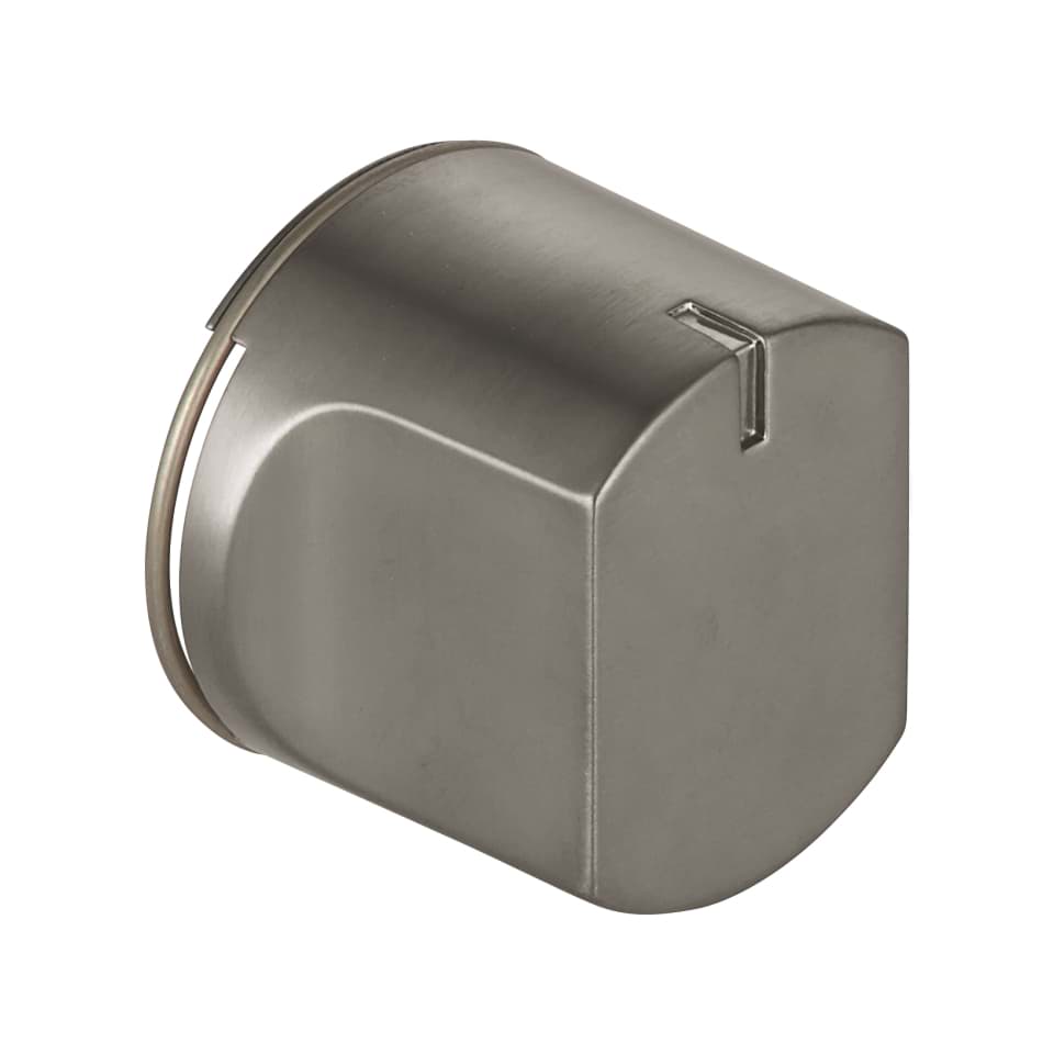 Picture of GROHE Changeover knob, round #48447AL0 - hard graphite brushed