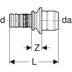 Bild von GEBERIT Mepla Übergang auf Verteiler mit Steckanschluss 653.443.00.1