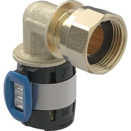 Picture of GEBERIT FlowFit 90° bend adaptor with union nut #620.689.00.1