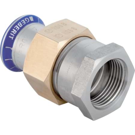 Picture of GEBERIT Mapress Stainless Steel adaptor union with female thread (silicone-free) #85303