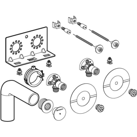 GEBERIT GIS Set Bambini Waschtisch für Standarmatur #461.167.00.1