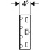 Bild von GEBERIT GIS Traverse für vertikal montierte Wandarmatur AP, mit zwei Wasseranschlüssen 461.746.00.1