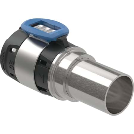 Зображення з  GEBERIT FlowFit adaptor to copper pipe clamping ring union #620.720.00.1