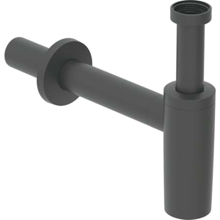 GEBERIT Tauchrohrgeruchsverschluss für Waschbecken, Abgang horizontal #151.034.14.1 - schwarz matt