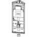 Bild von GEBERIT GIS Element für Wand-WC, 114 cm, mit Sigma UP-Spülkasten 12 cm, Ecklösung #461.303.00.5