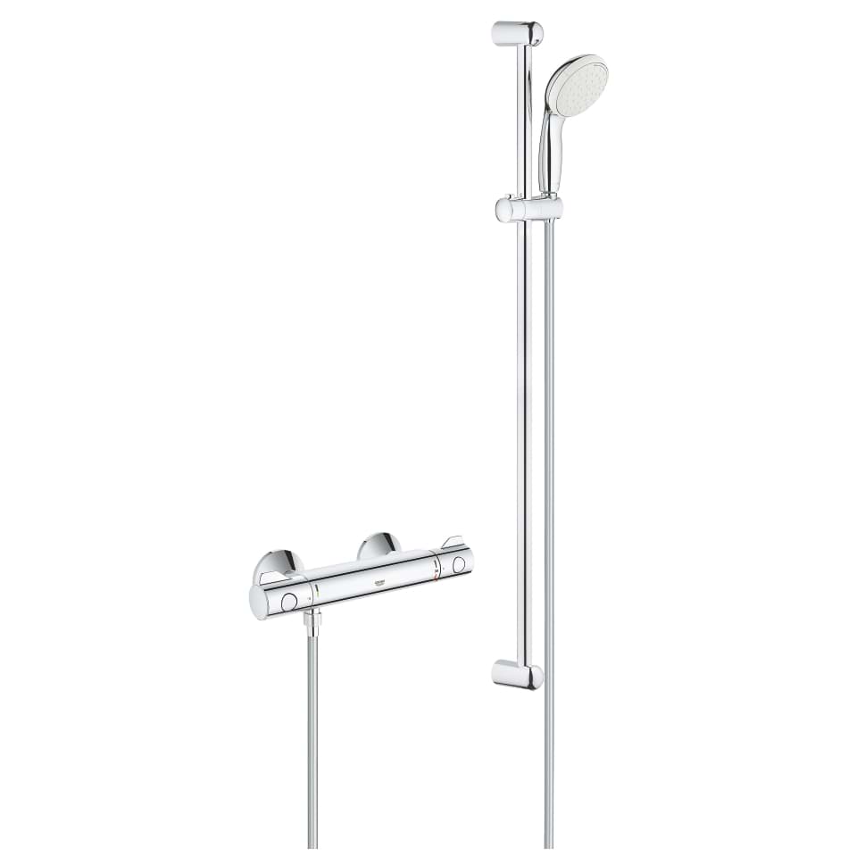 Picture of GROHE Grohtherm 800 Thermostatic shower mixer 1/2″ with shower set Chrome #34566001