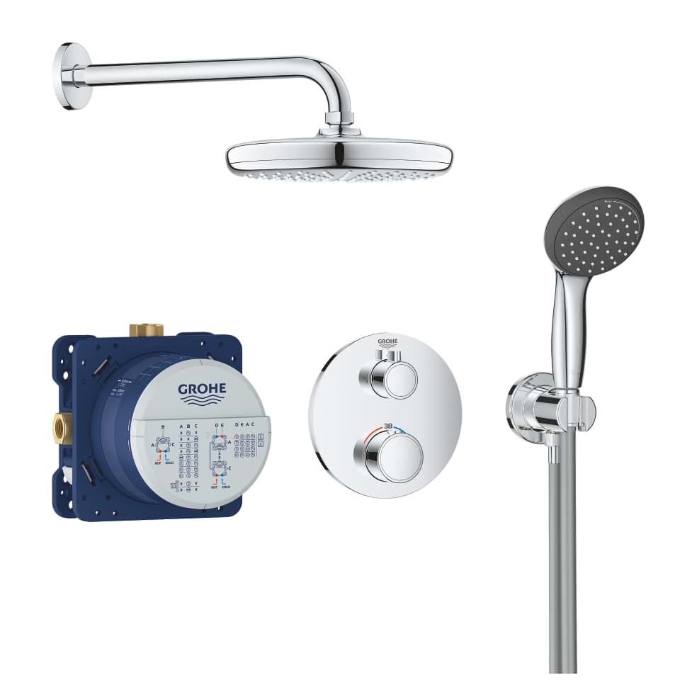 GROHE Precision Trend Duschsystem Unterputz mit Vitalio Start 210 #34733002 - chrom